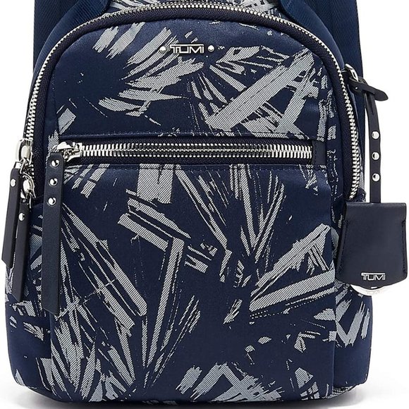 Voyageur Witney Backpack - Blue Palm Print - Picture 1 of 4